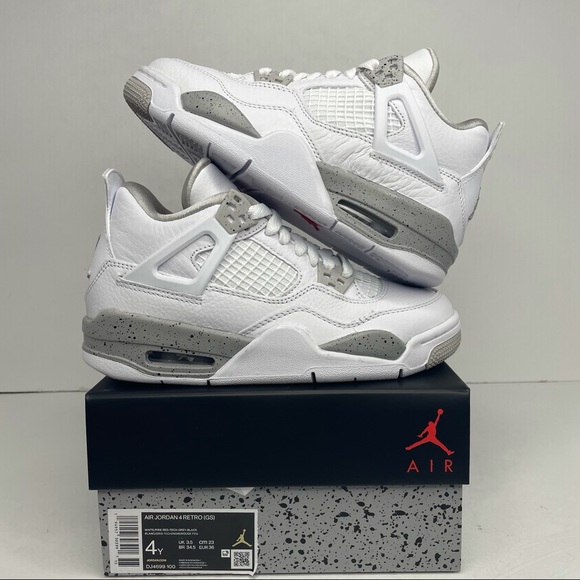 Jordan Shoes - Nike Air Jordan 4 Retro GS “White Oreo” NEW 2021